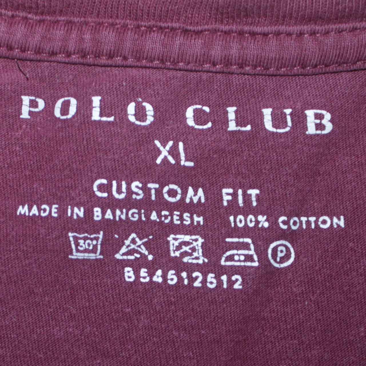Polo Club Men's Brown XL Custom Fit Cotton Short Sleeve T-Shirt