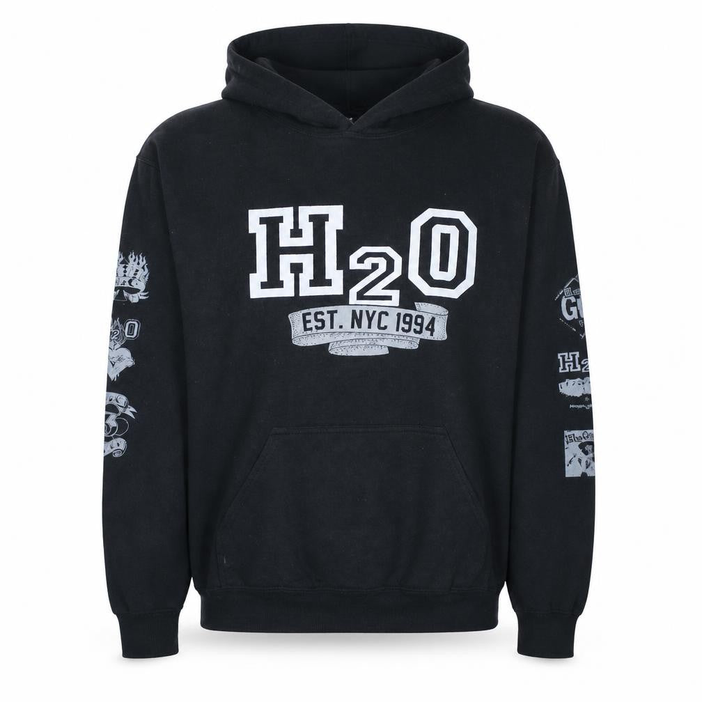 Gildan Men's Black H2O 2019 Tour Pullover Hoodie Size L
