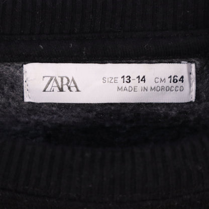 Back view of Zara boys’ black star wars pullover sweatshirt, size 13-14, years