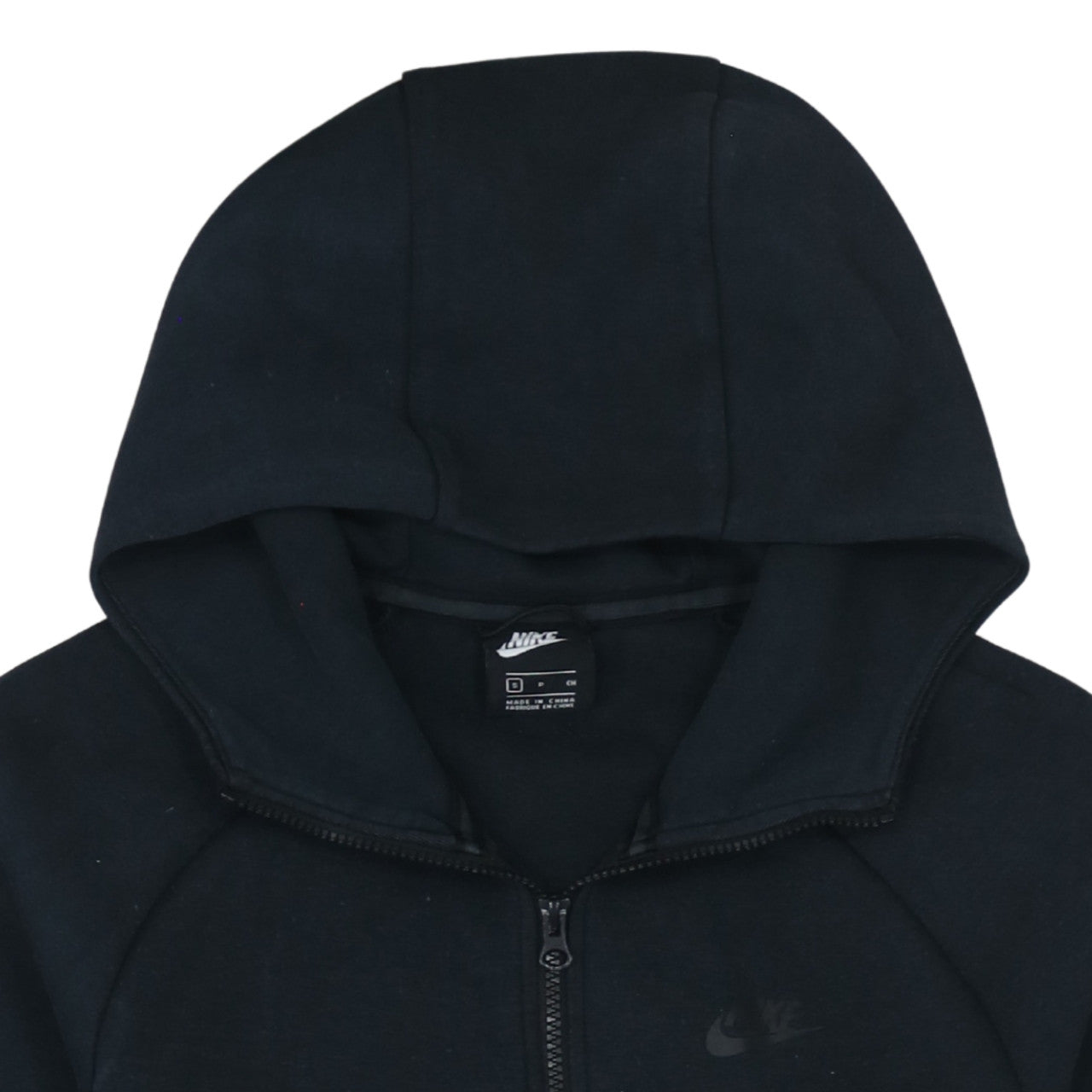 Nike Men's Black Full Zip Hoodie Size S Regular Fit Fleece
