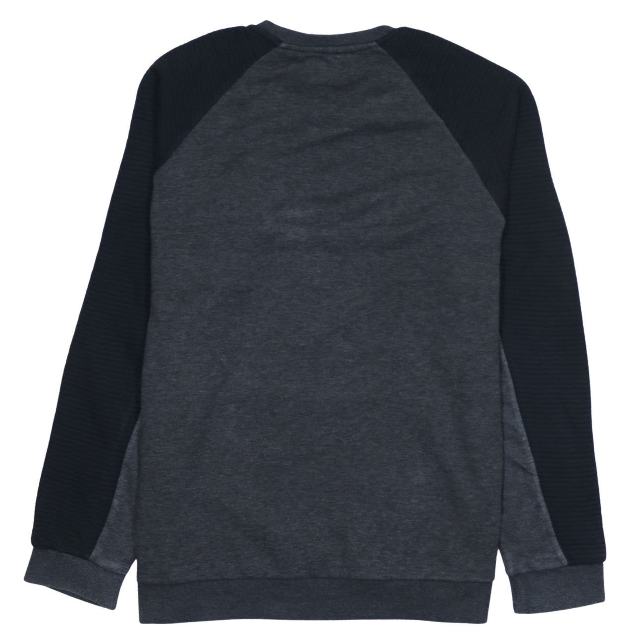 Guess Men Grey XL Pullover Sweatshirt Logo Embroidered Crew Neck