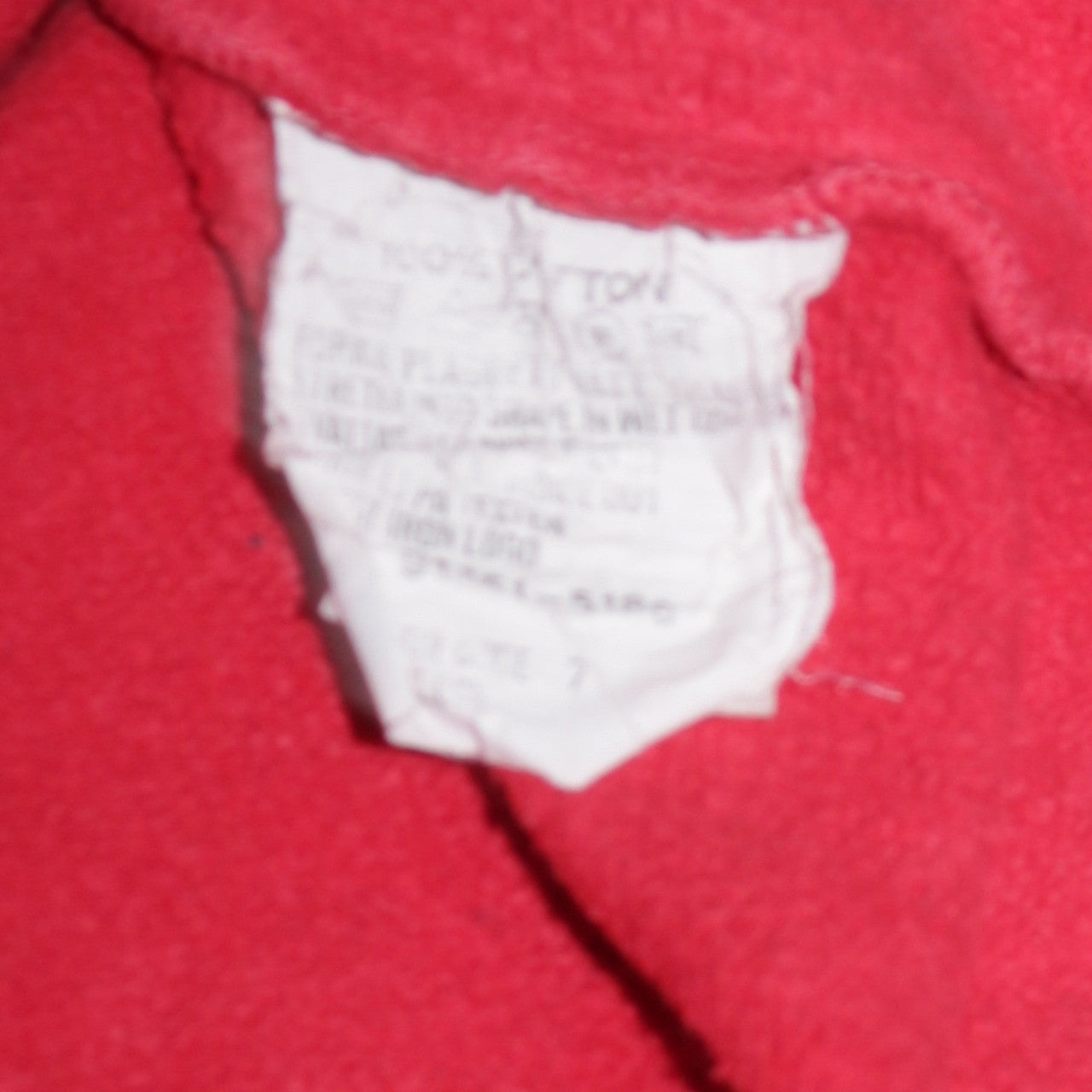 Levi's Womens Red Crew Neck Pullover Sweatshirt Size M Cotton