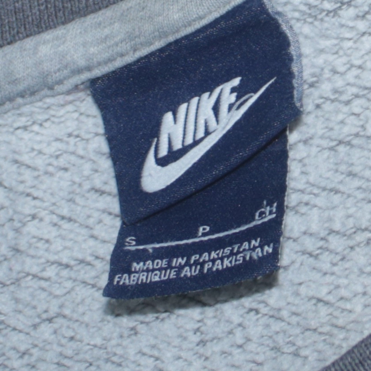 Nike Mens Grey Crew Neck Pullover Sweatshirt Size S