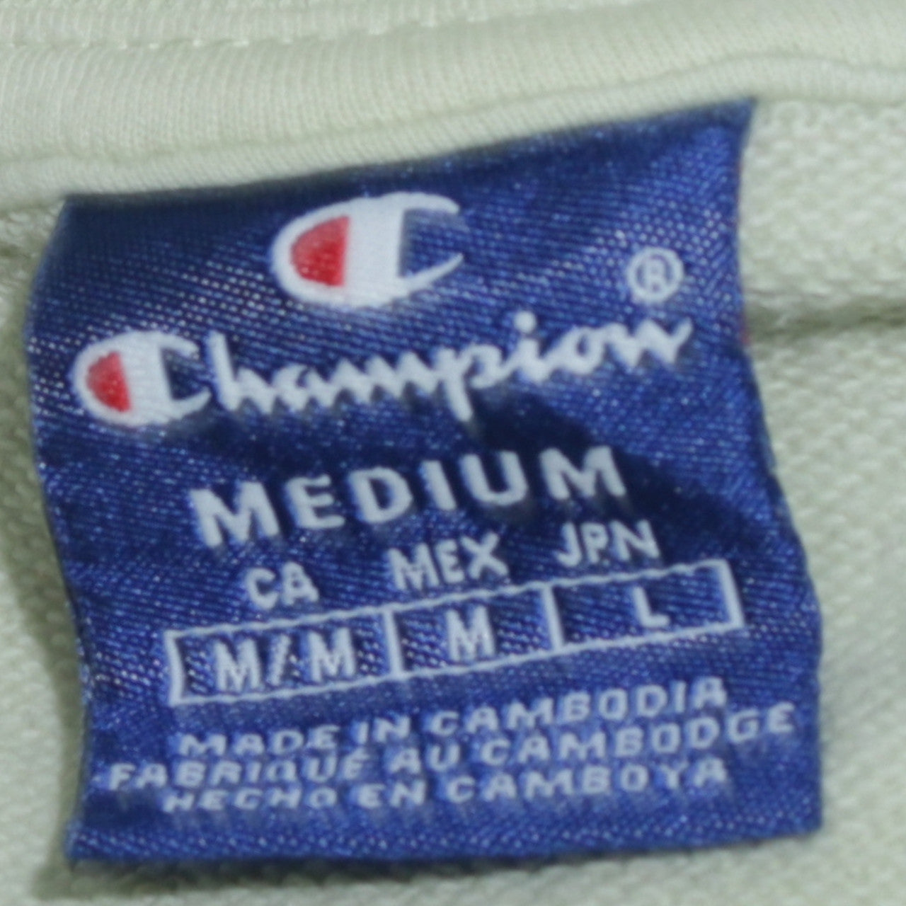 Champion Womens Mint Green Cotton Crew Neck Pullover Sweatshirt M