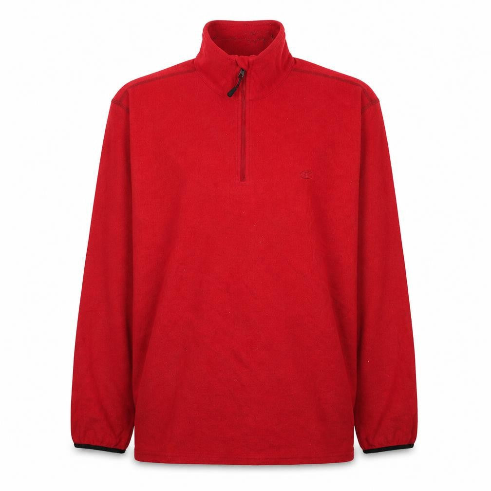 Champion Men's Red 3XL Fleece 1/4 Zip Sweatshirt