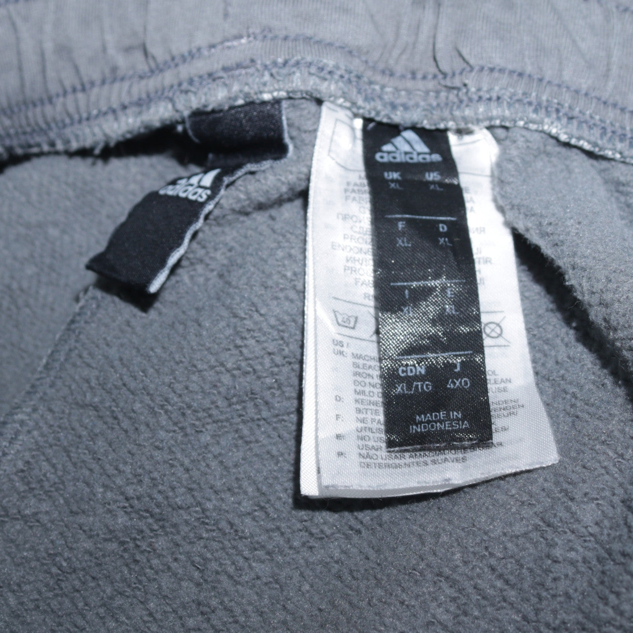 Adidas Men's Grey XL Jogger Fleece Sweatpants Tapered Fit