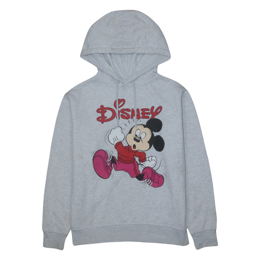 Disney Women Grey Mickey Mouse Pullover Hoodie XS