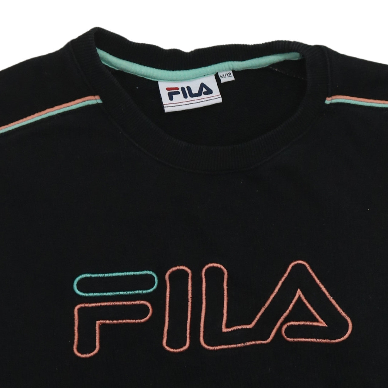 Fila Women's Black M/12 Logo Pullover Sweatshirt