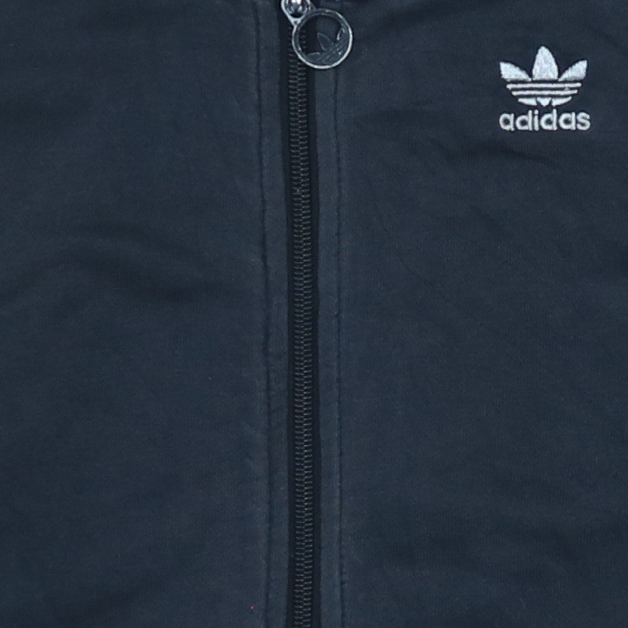 adidas Mens Blue Full Zip Hoodie XS Logo Graphic Sportswear