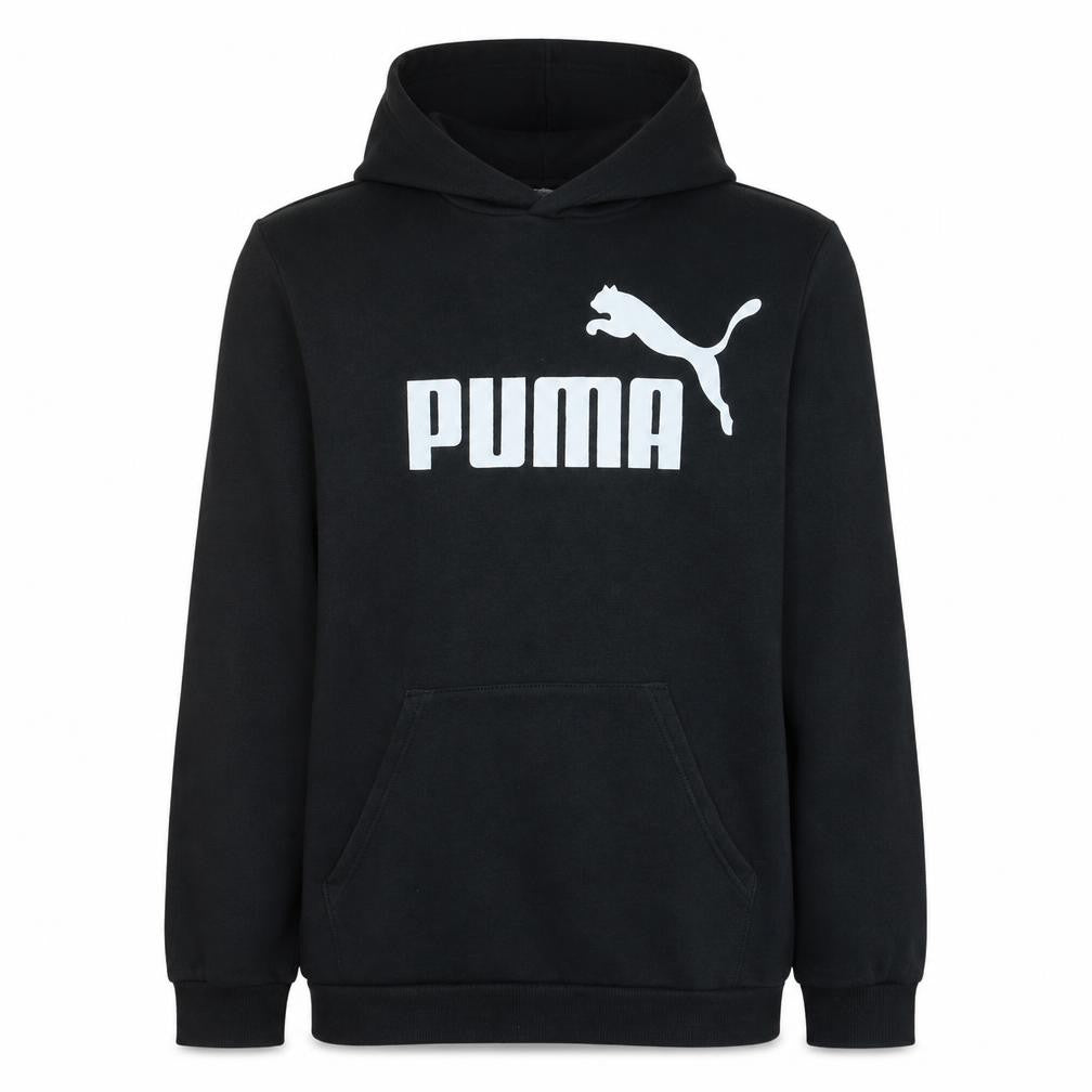Puma Boys Black Pullover Hoodie Size 15-16 Years Classic Logo Sweatshirt