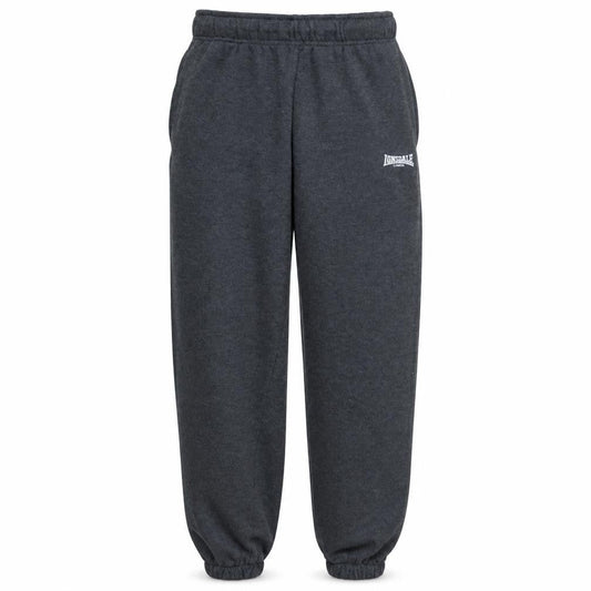Lonsdale Men Grey Sweatpants S Regular Fit Elastic Waist Fleece