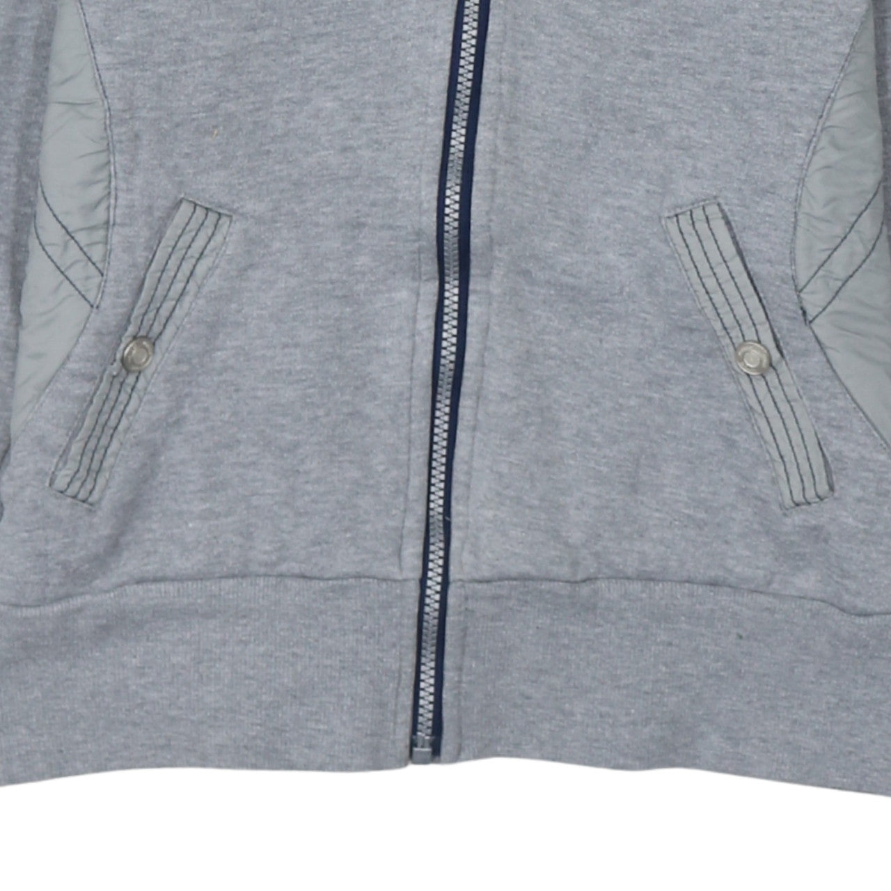 Just Togs Womens Grey Full Zip Hoodie Size 12 M Hooded Sweatshirt