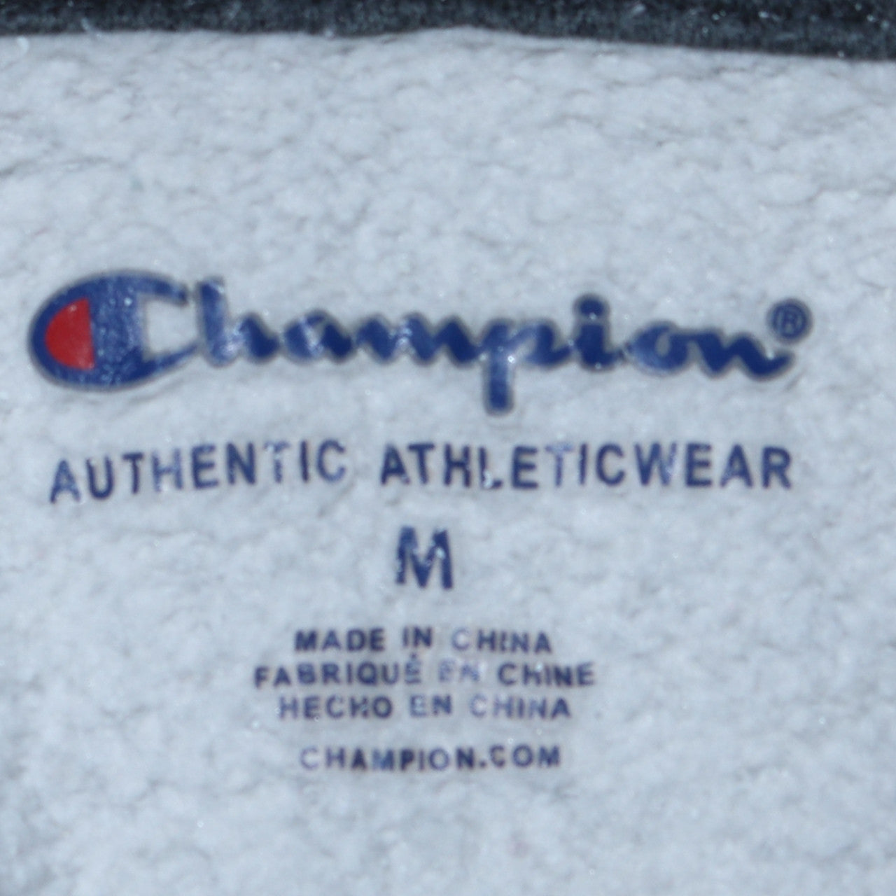 Champion Boys Grey Pullover Hoodie Medium Size with Logo Print