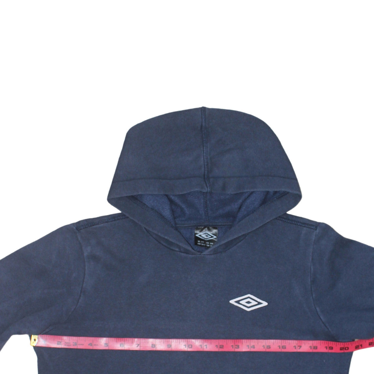 Umbro Boys Navy Blue Pullover Hoodie 13 Years - Classic Fleece Sweatshirt