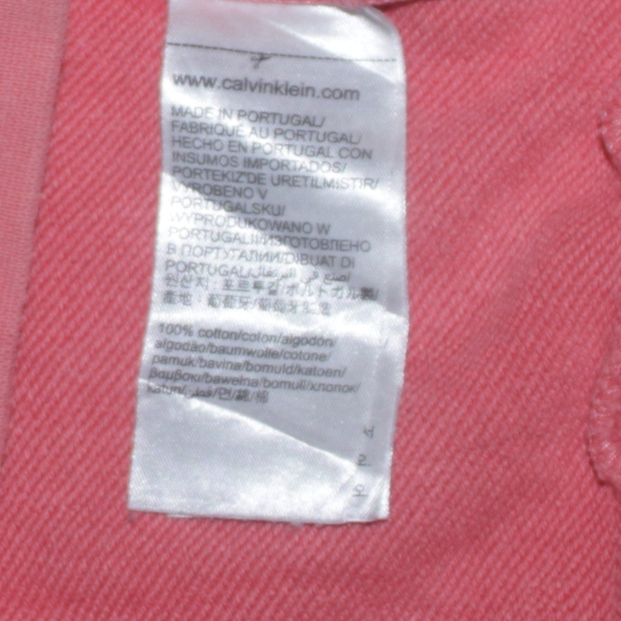 Calvin Klein Womens Pink Sweatshirt Medium Cotton Crew Neck