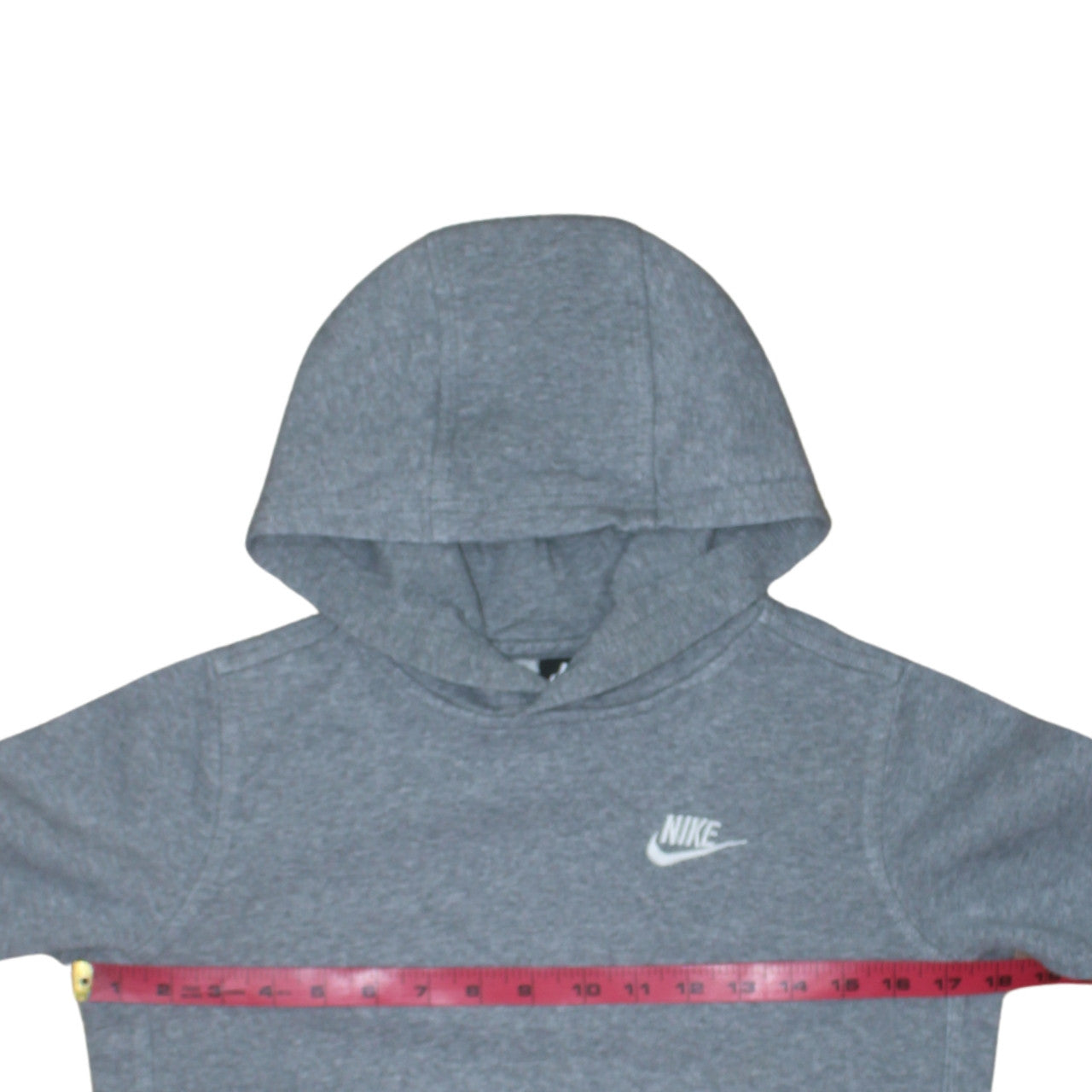Nike Boys Grey Pullover Hoodie Size L 147-158cm Cotton Blend