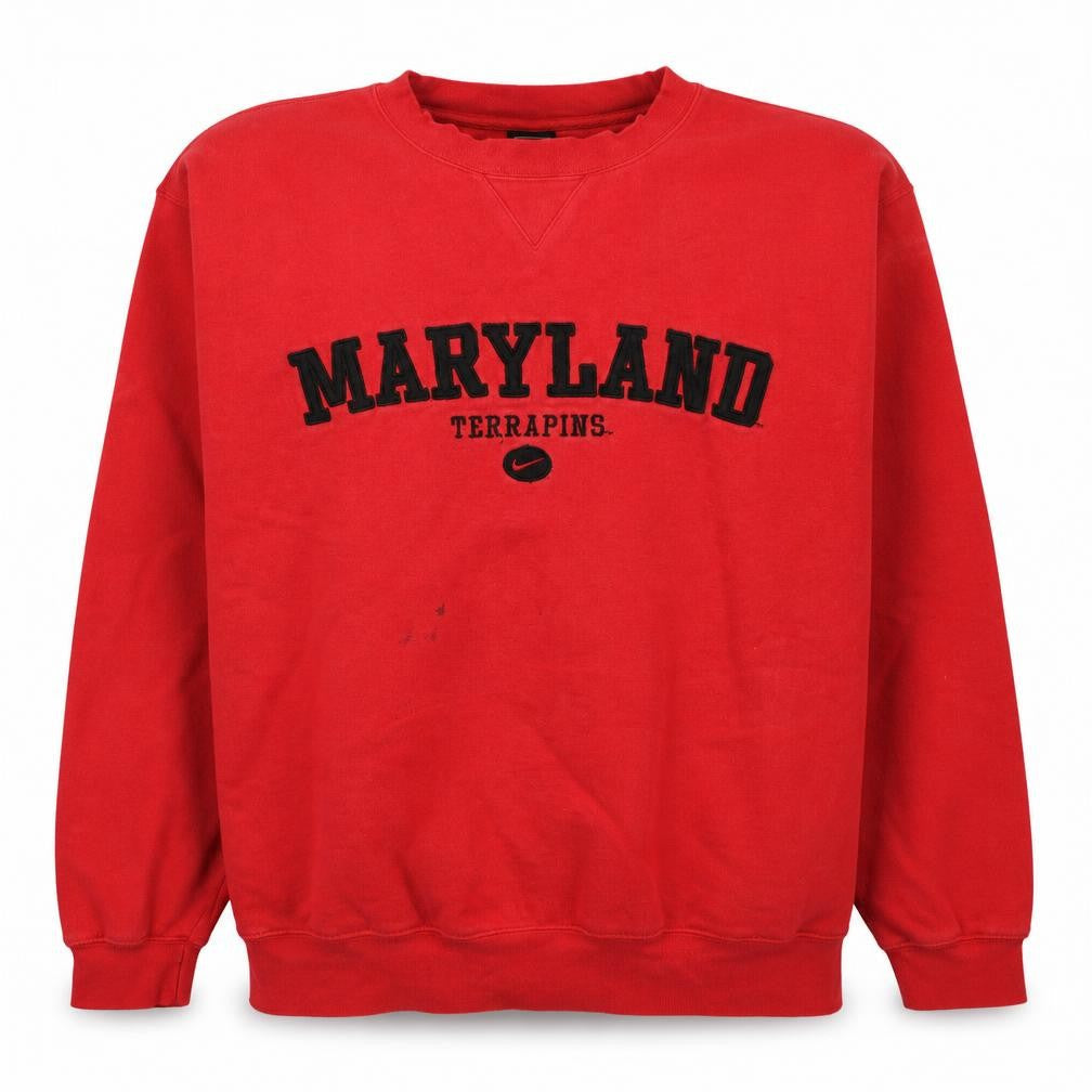 Nike Men’s Red Maryland Terrapins Pullover Sweatshirt L