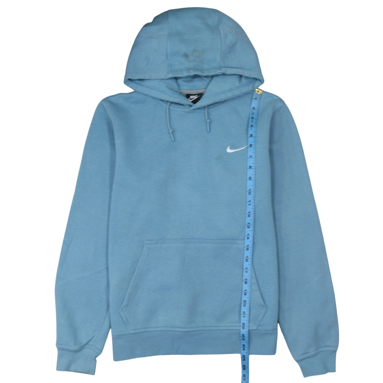 Nike Men Blue Pullover Hoodie Medium Fleece Sportswear