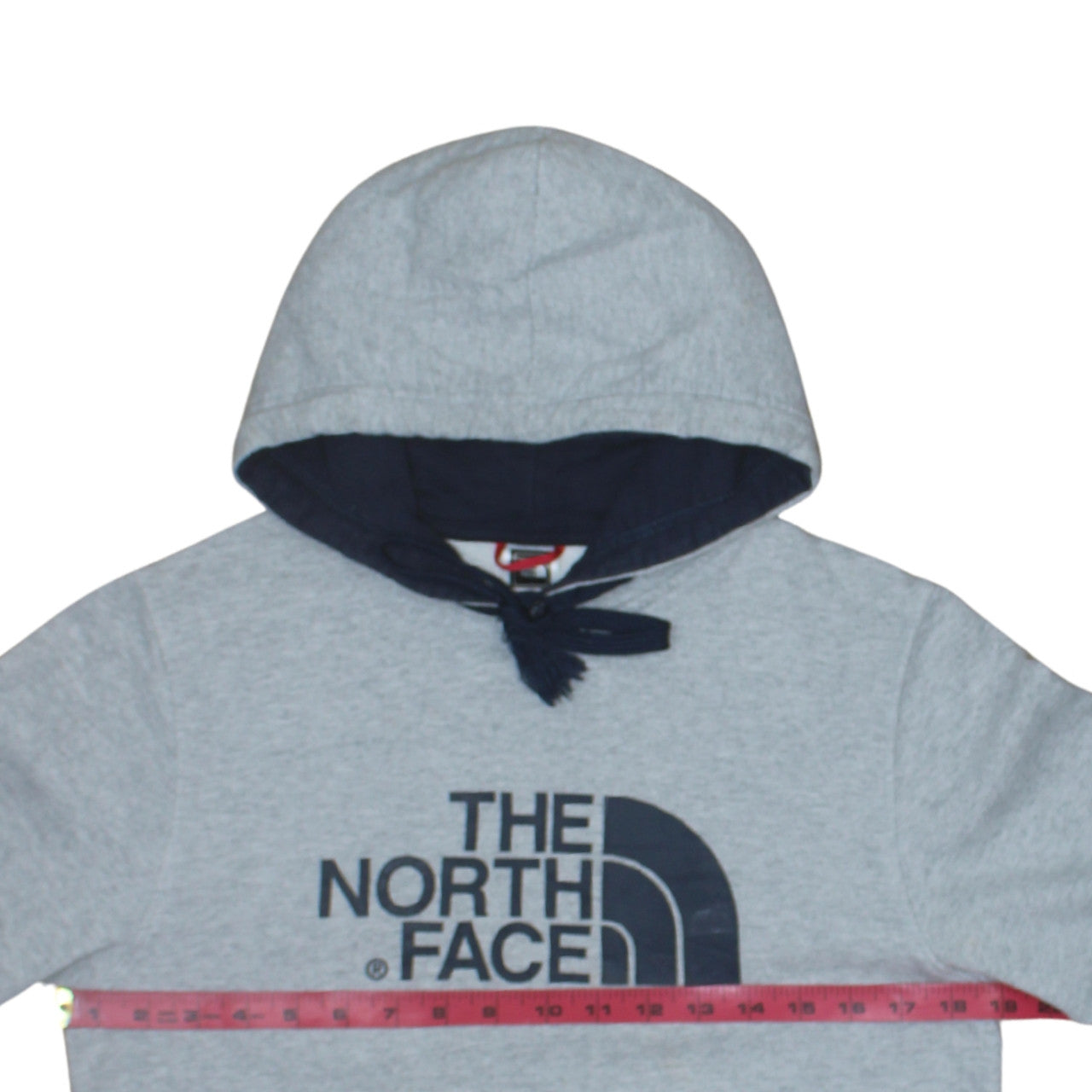 The North Face Men's Grey Pullover Hoodie XS Regular Fit Fleece