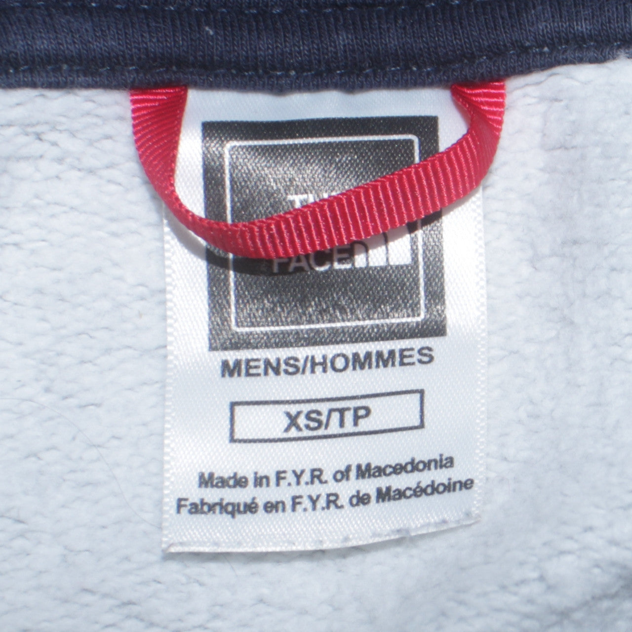 The North Face Men's Grey Pullover Hoodie XS Regular Fit Fleece