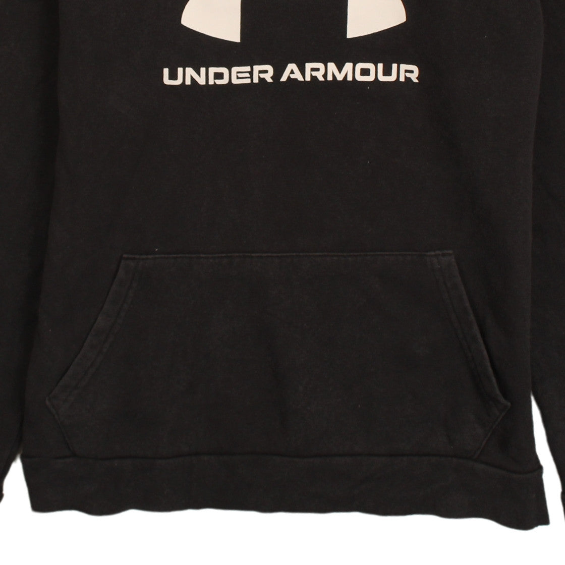 Under Armour Boys Black XL Pullover Hoodie with Logo Fleece ColdGear