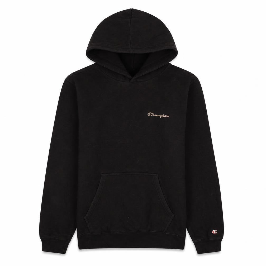 Champion Men's Black Large Hoodie Pullover Logo Sweatshirt