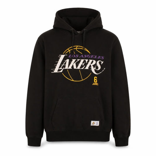 NBA Los Angeles Lakers LeBron James Black Hoodie Mens L Pullover Basketball