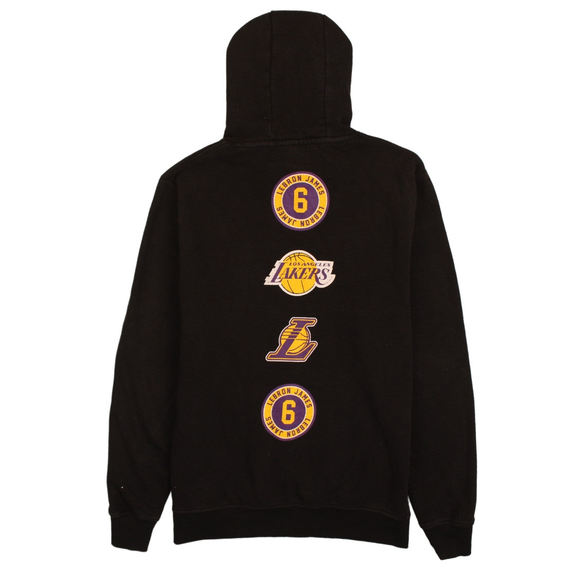 NBA Los Angeles Lakers LeBron James Black Hoodie Mens L Pullover Basketball