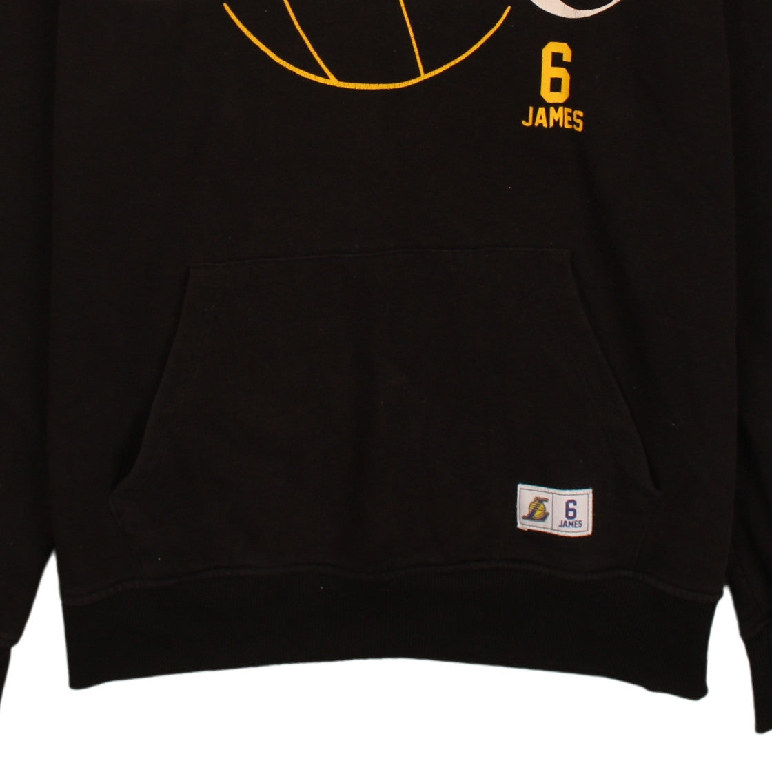 NBA Los Angeles Lakers LeBron James Black Hoodie Mens L Pullover Basketball