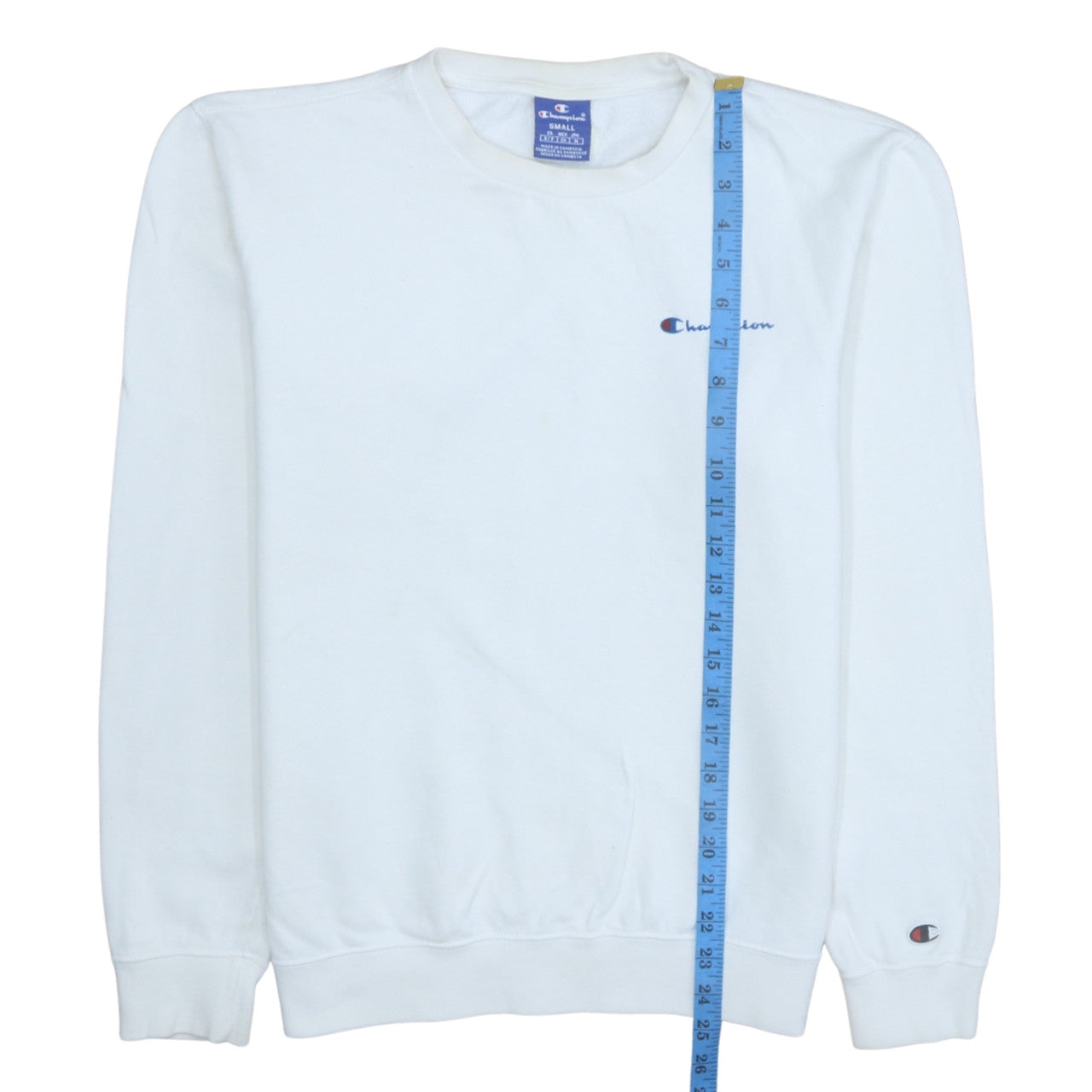 Champion Women’s White Small Pullover Sweatshirt Classic Fit
