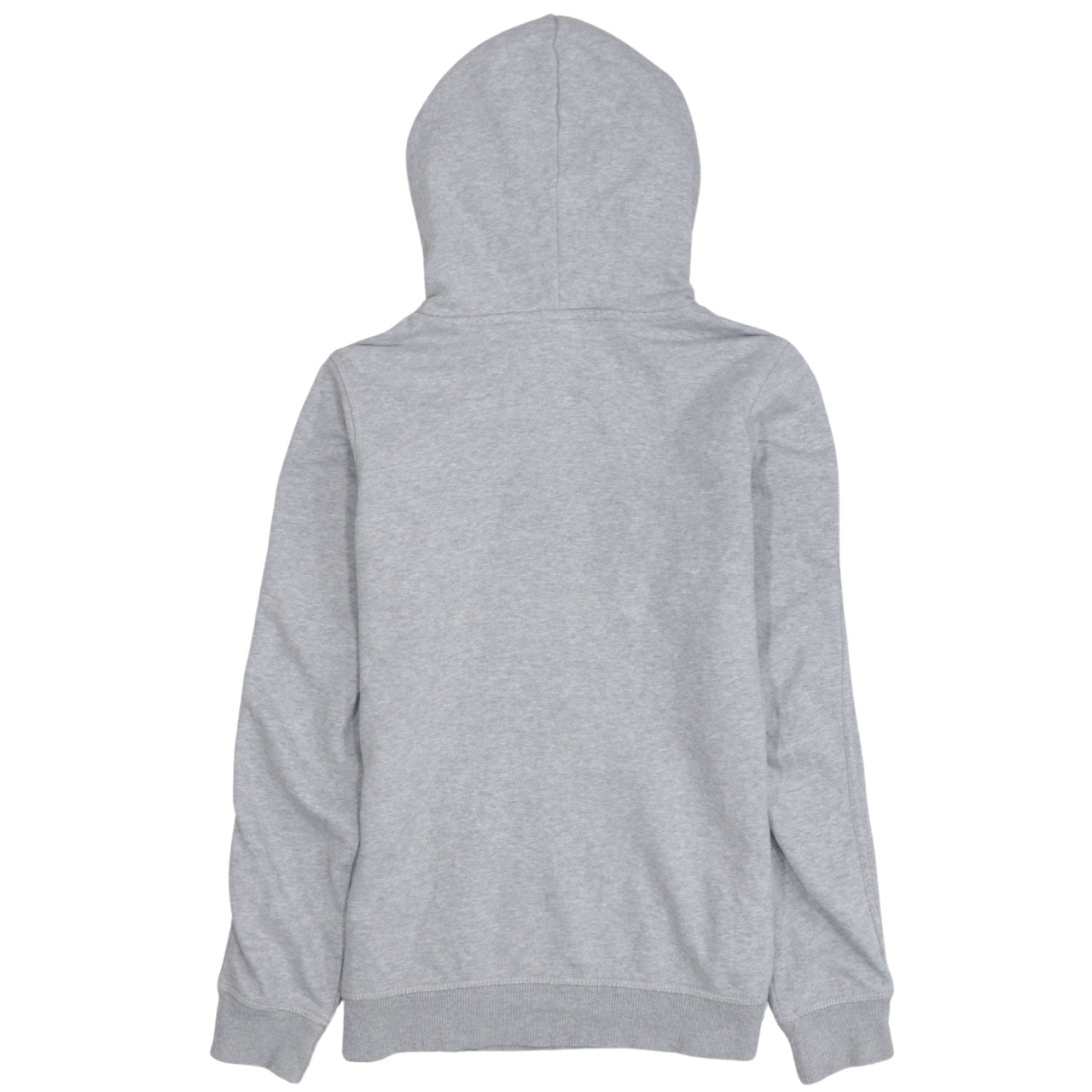 Adidas Womens Grey Hoodie Size 10 Classic Trefoil Logo Pullover