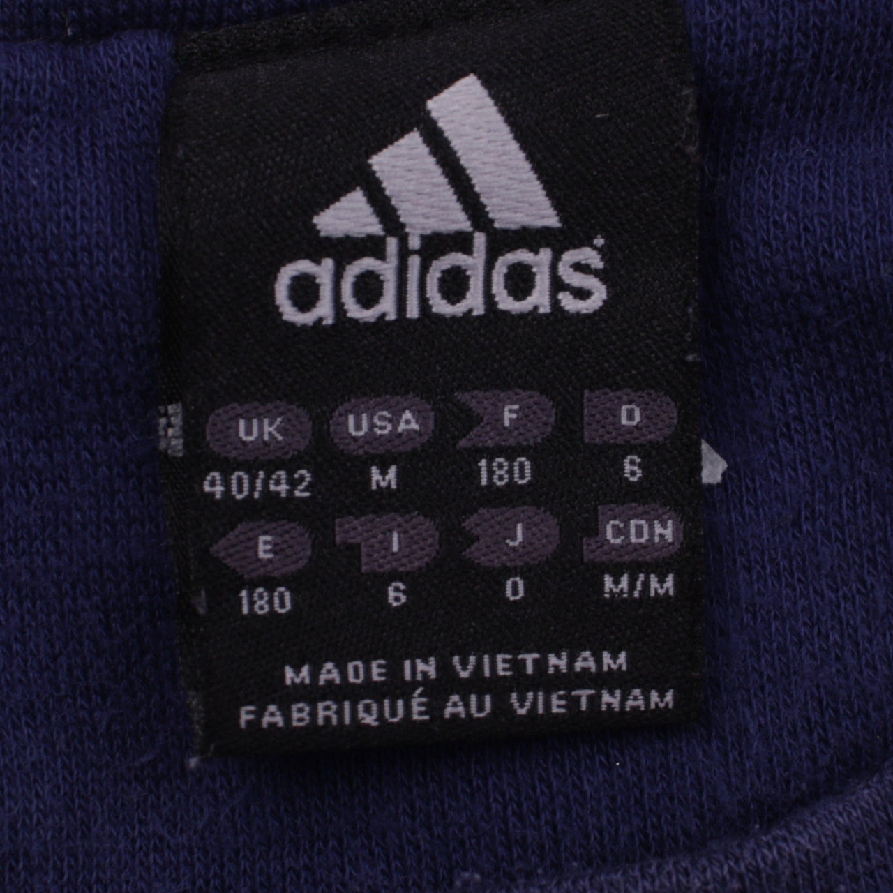Adidas Mens Blue Crew Neck Pullover Sweatshirt M Sports Logo