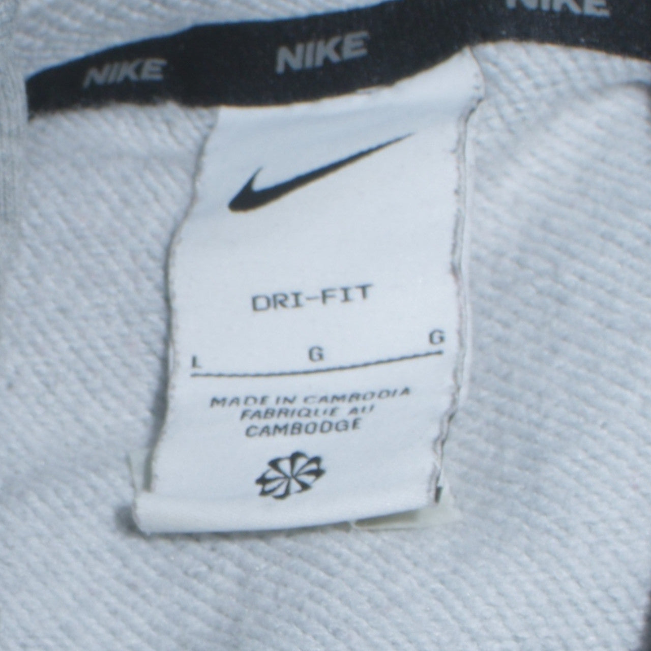 Nike Men's Grey Dri-Fit Pullover Hoodie Size L Sportswear