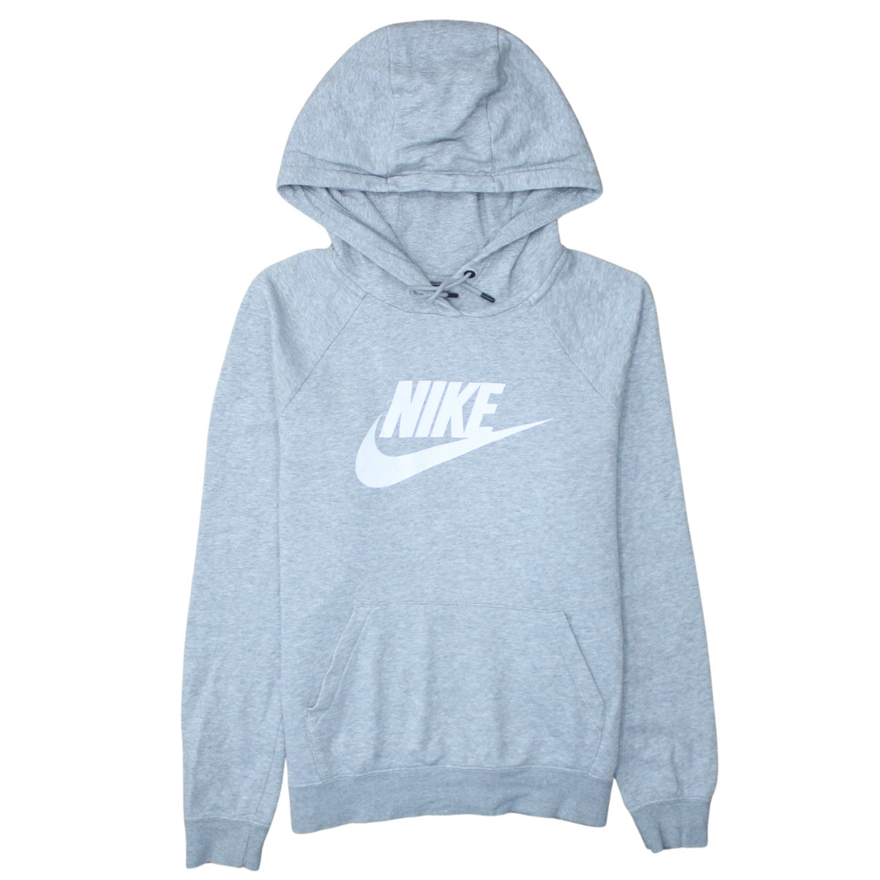 Nike Men's Grey Pullover Hoodie Small Cotton Blend Sportswear