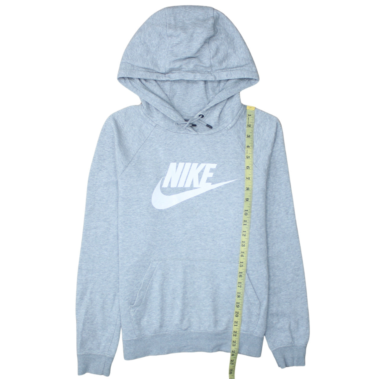 Nike Men's Grey Pullover Hoodie Small Cotton Blend Sportswear