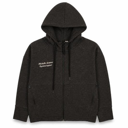 Adidas Womens Black Full Zip Hoodie Size S Embroidered Logo Casual