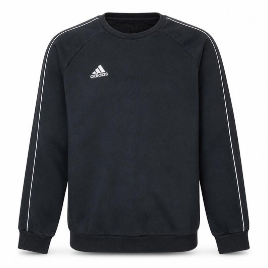 Adidas Men's Black Pullover Sweatshirt Medium Crew Neck Fleece