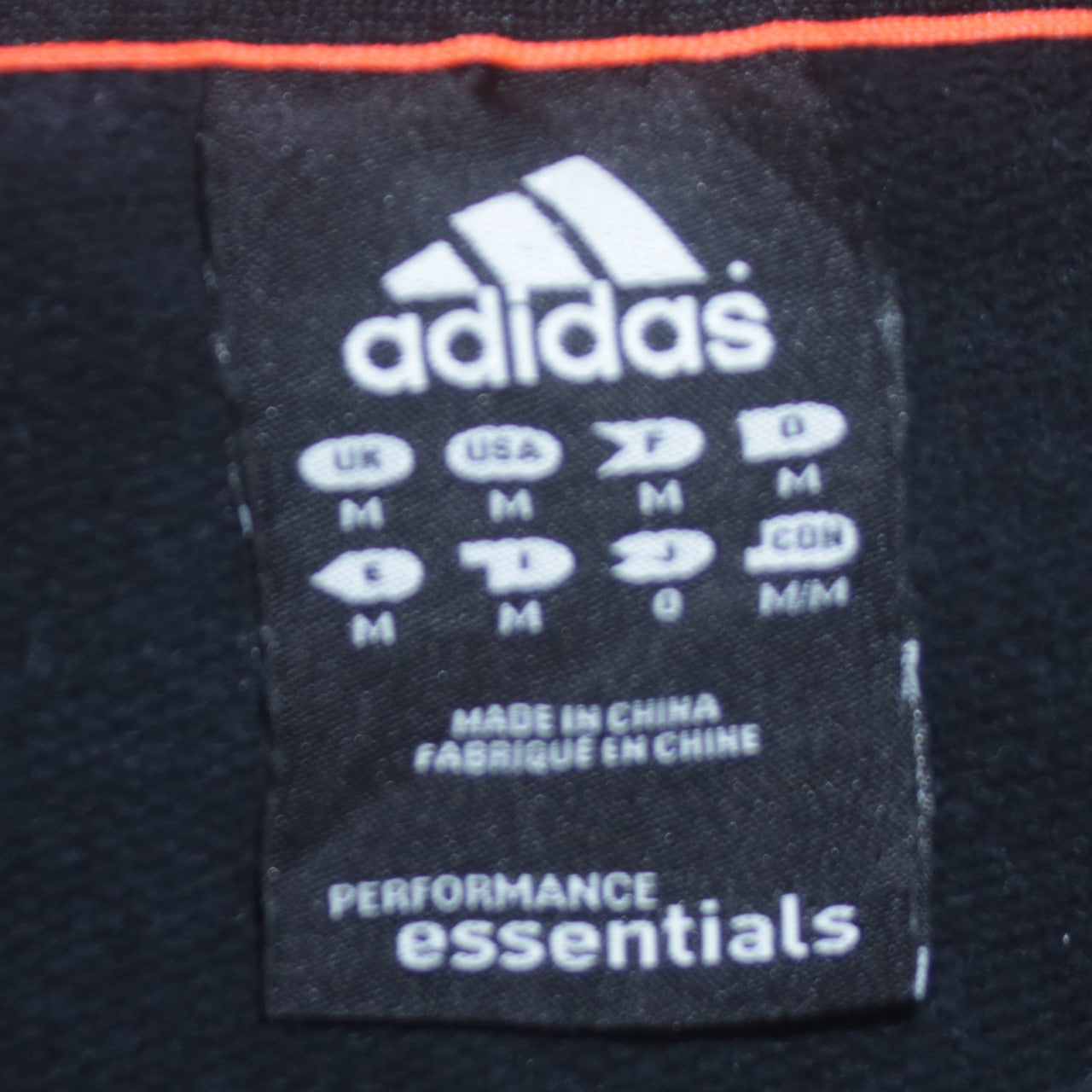 Adidas Men's Black Pullover Sweatshirt Medium Crew Neck Fleece