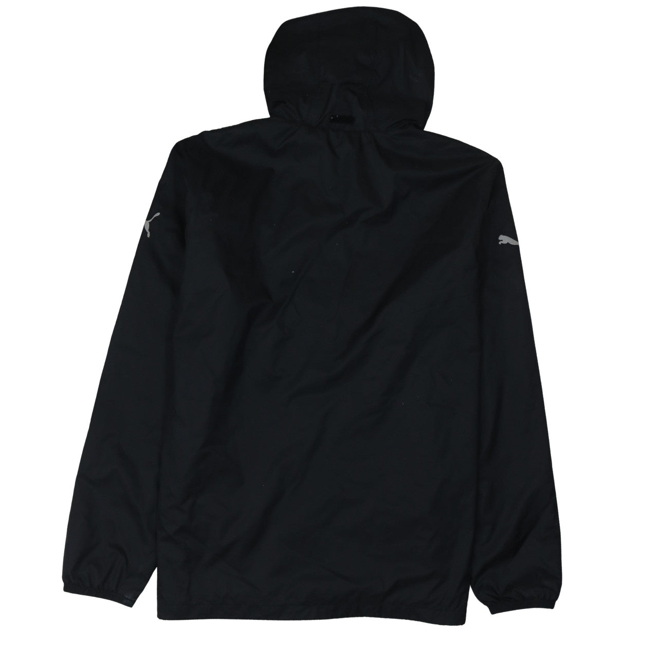 Puma Men's Black Hooded Windbreaker Jacket Size M