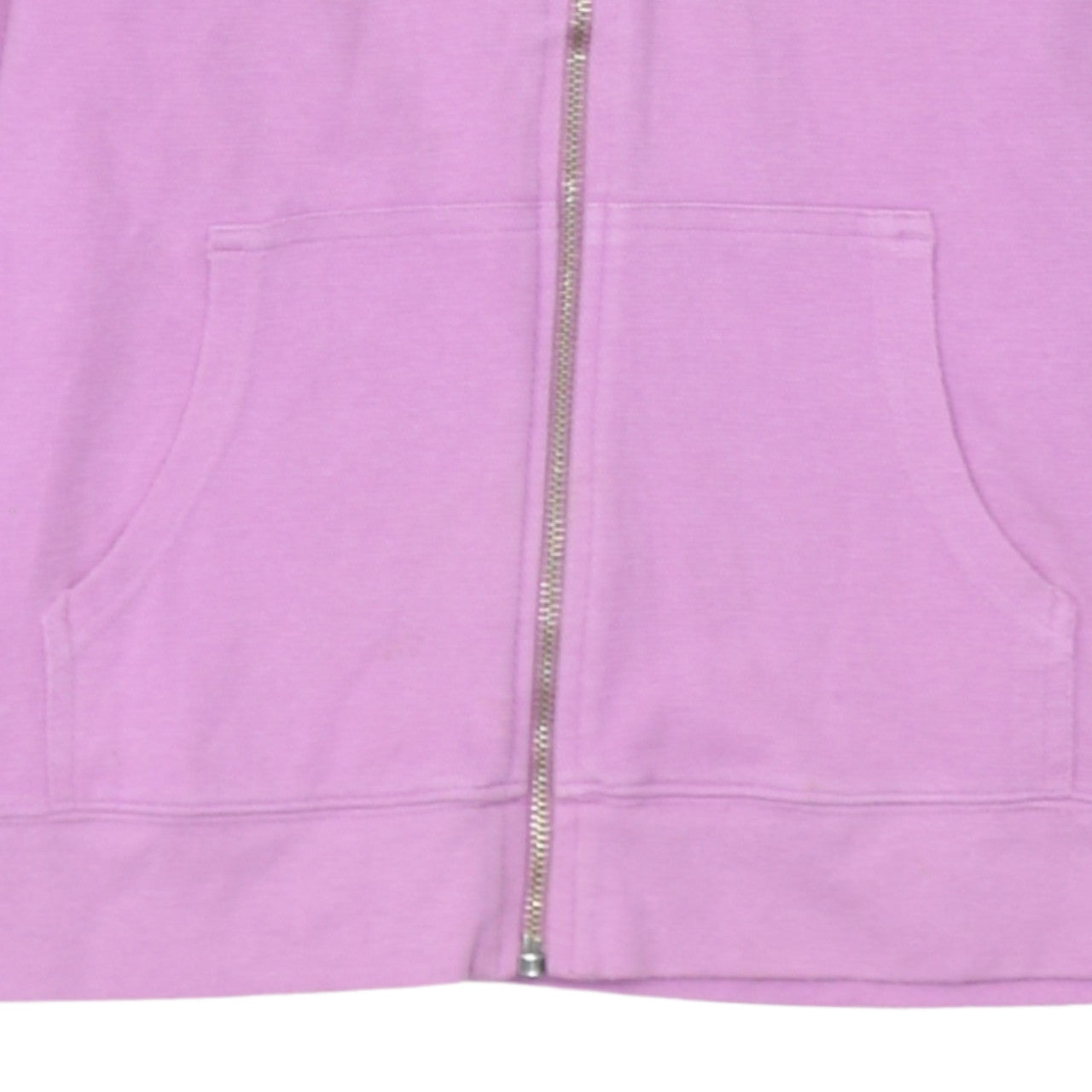 Reebok Womens Pink Full Zip Hoodie Size 12 Cotton Blend Casual Sweatshirt