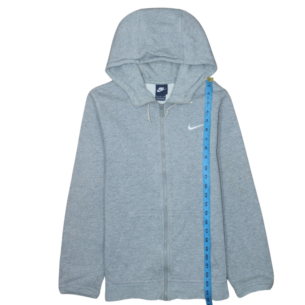 Nike Men's Grey Full Zip Hoodie Size S Sportswear Sweatshirt