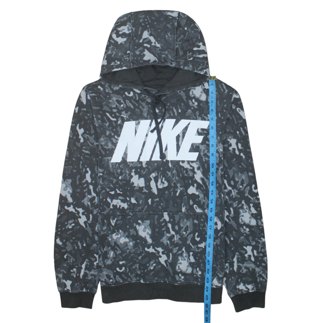 Nike Men’s Black Camo Pullover Hoodie Small Sportswear Fleece