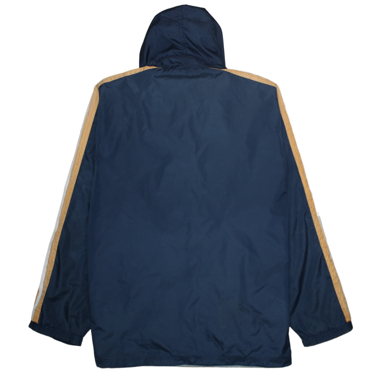Adidas Mens Blue 2XL Retro Hooded Windbreaker Jacket