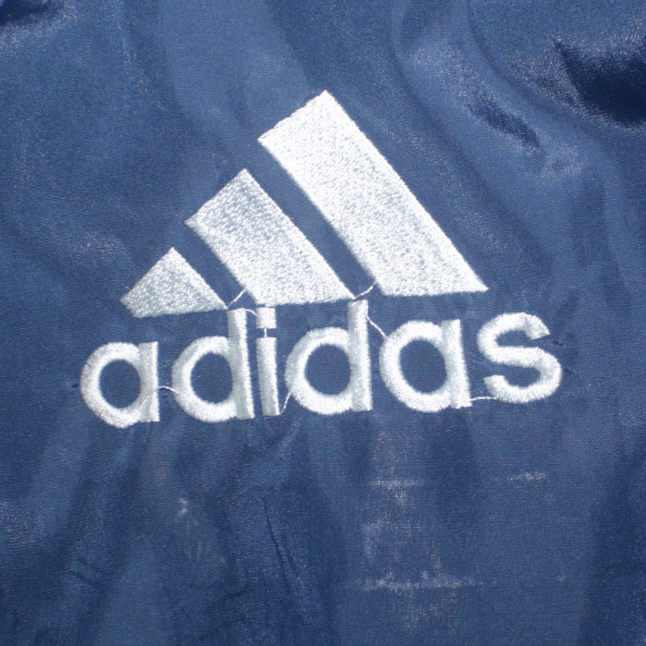 Adidas Mens Blue 2XL Retro Hooded Windbreaker Jacket
