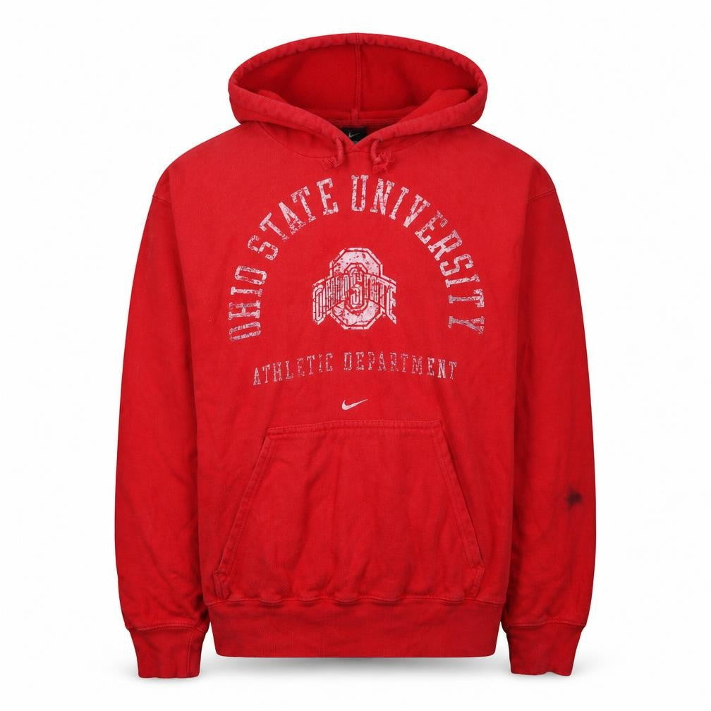 Nike Men's Red Ohio State University Pullover Hoodie M