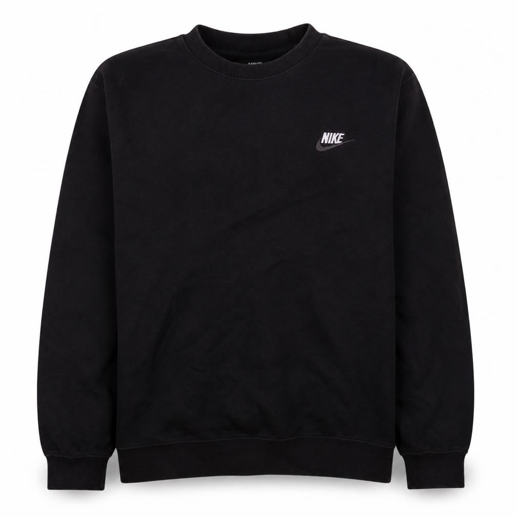 Nike Men's Black Crew Neck Fleece Sweatshirt Size M