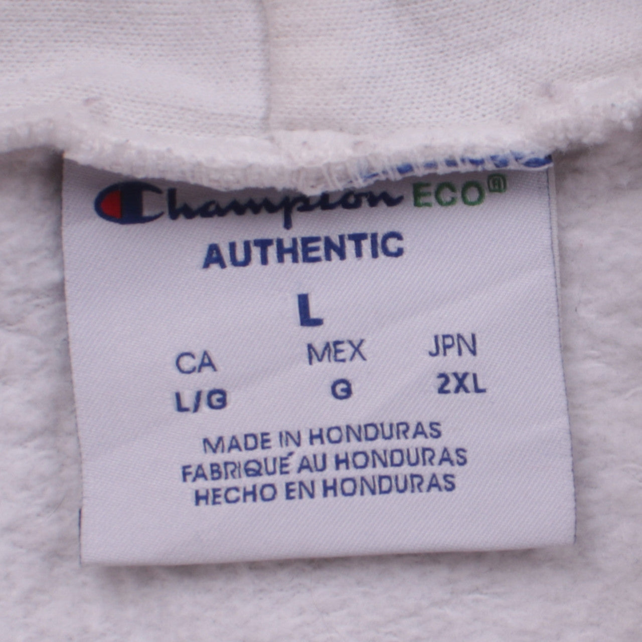 Champion Mens White Pullover Hoodie L Hempire Collective Logo