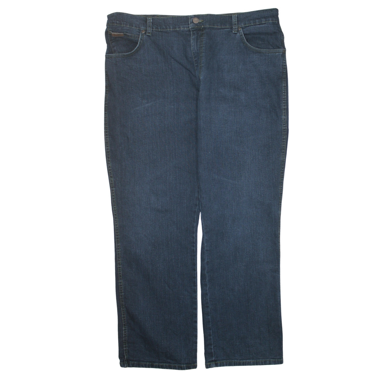 Wrangler Men's Blue Straight Fit Denim Jeans 36x32 Classic Style