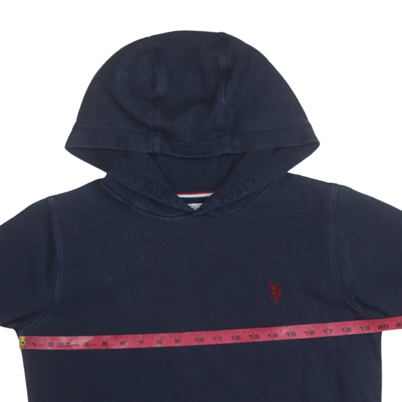 U.S. Polo Assn Boys Navy Blue Pullover Hoodie 15-16 Years Cotton Blend