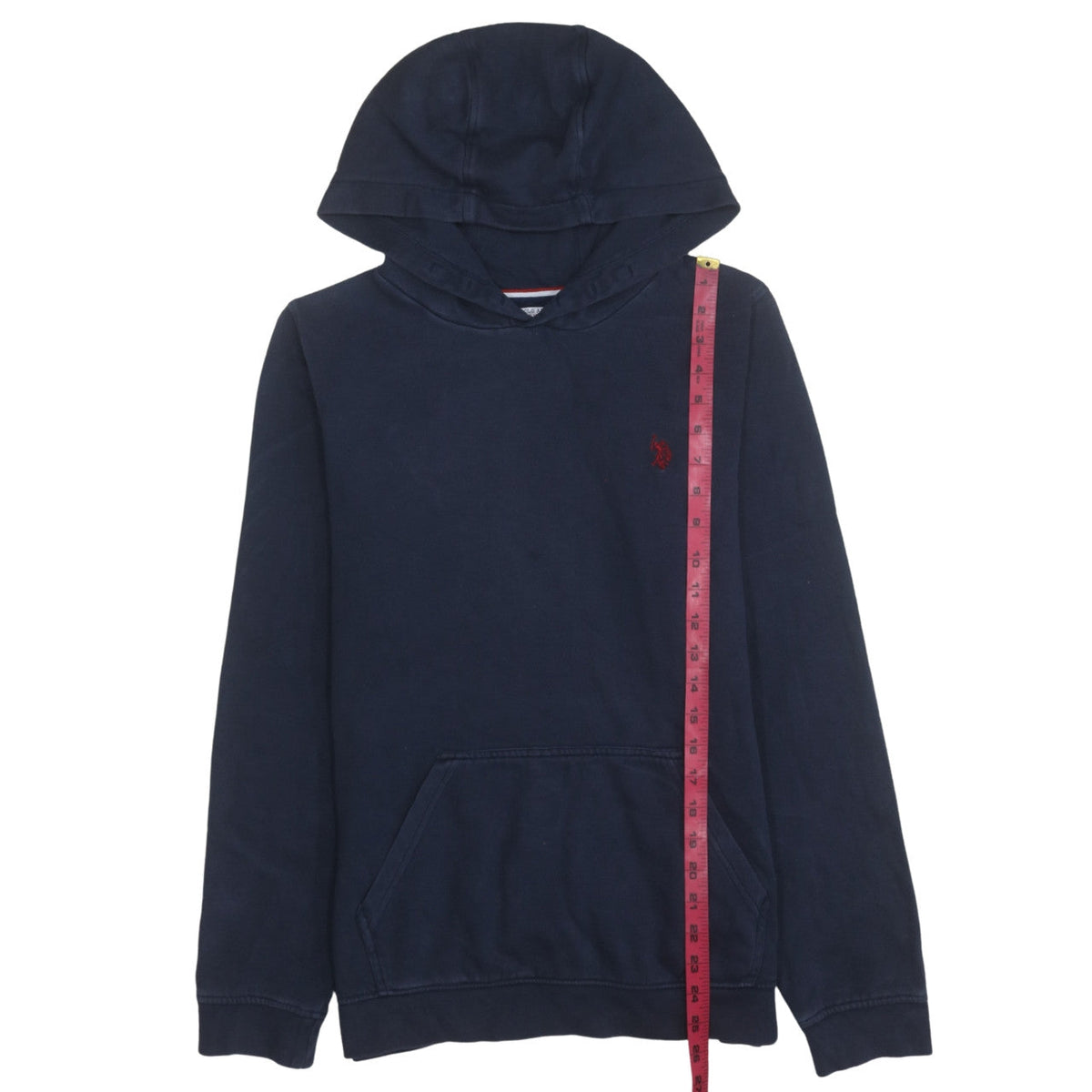 U.S. Polo Assn Boys Navy Blue Pullover Hoodie 15-16 Years Cotton Blend